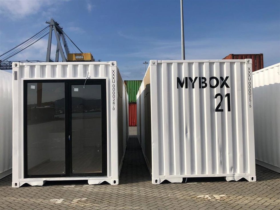 Viviendas modulares tipo contenedor que se van a instalar en La Palma para los damnificados por la erupción