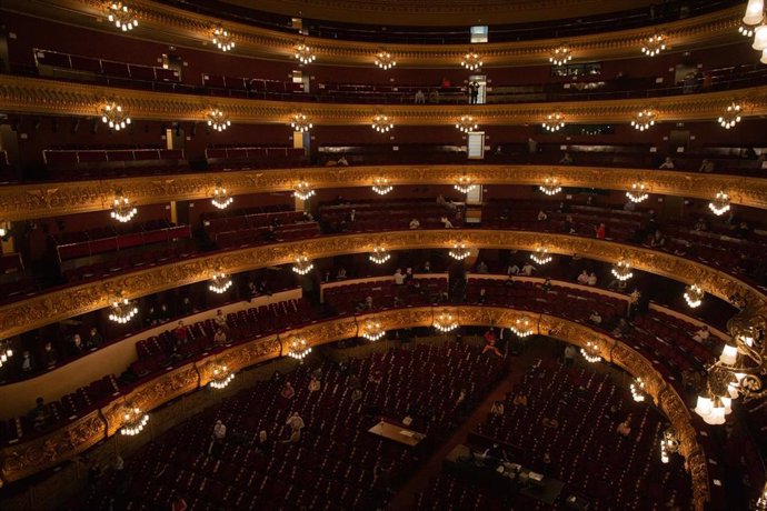 Archivo - Interior del Gran Teatre del Liceu de Barcelona
