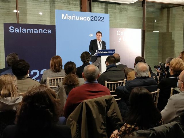 El Candidato Del PP A La Presidencia De La Junta, Alfonso Fernández Mañueco, En La Clausura De La Campaña Del PP De Salamanca