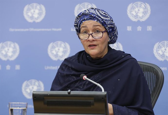 Archivo - La vicesecretaria de la ONU, Amina Mohammed.
