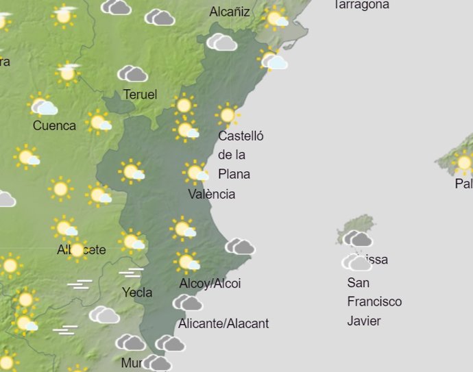 Predicción del tiempo para este sábado 12 de febrero