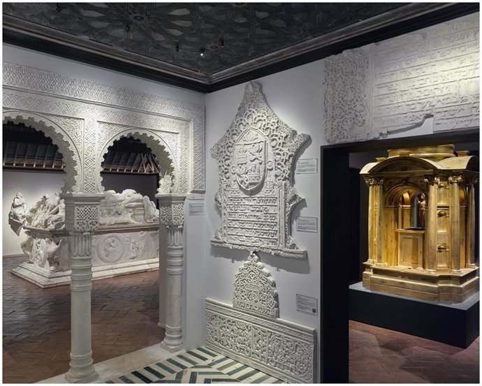 Imagen de las yeserías del Real Alcázar que se verán en la galería The Spanish Gallery, dedicada al arte español en el Reino Unido.