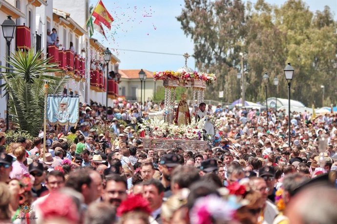 Procesión de romería de la Virgen de la Cabeza.