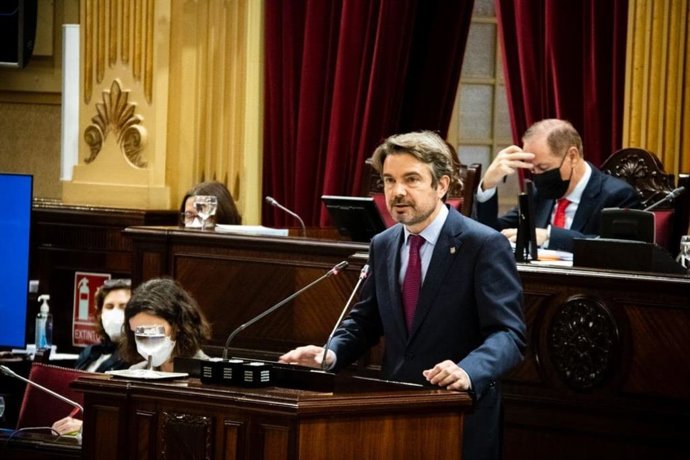 El diputado de Cs Baleares Marc Pérez-Ribas en el Parlament.