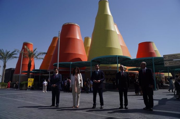 El presidente de la Junta de Andalucía, Juanma Moreno, ha intervenido este sábado en el Pabellón de España en la Exposición Universal de Dubái