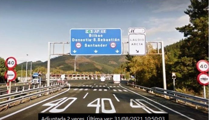 Archivo - Imagen de un tramo de la AP-68, a su paso por Llodio