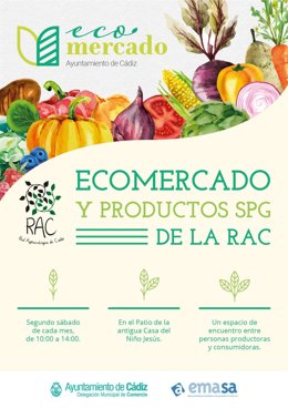 Archivo - El patio de la Casa del Niño Jesús en Cádiz acoge este sábado una nueva edición del Ecomercado