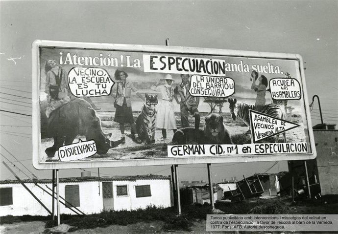 Imagen del programa impulsado por el Ayuntamiento de Barcelona para reivindicar los movimientos vecinales en defensa del derecho de la vivienda en la ciudad