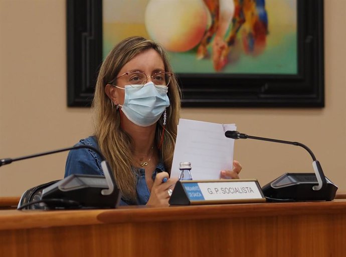 Archivo - La diputada socialista Paloma Castro durante la comisión de justicia