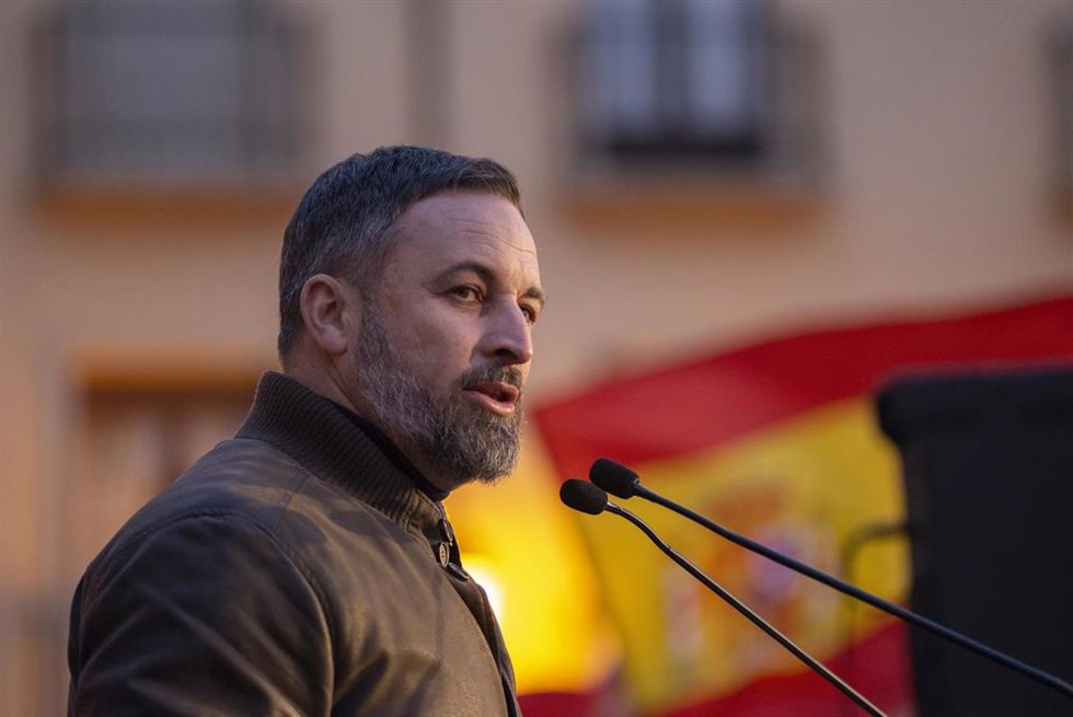 El líder de Vox, Santiago Abascal.