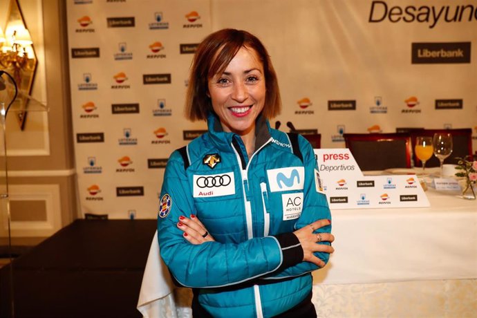 Archivo - Paula Fernández Ochoa tras participar en un Desayuno Deportivo de Europa Press