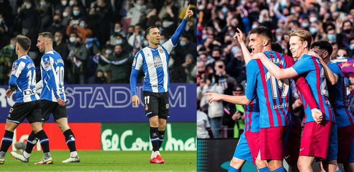 RCD Espanyol y FC Barcelona se ven las caras en el derbi catalán de la Jornada 24 de LaLiga Santander 2021/22