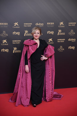 La actriz, Carmen Machi, posa en el photocall de la 36 gala de los Premios Goya, en el Palau de les Arts de Valencia, a 12 de febrero de 2022, en Valencia, Comunidad Valenciana, (España). La  Academia de las Artes y las Ciencias Cinematográficas de Esp