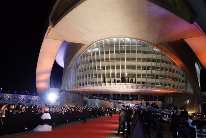 El Palau de les Arts de Valncia en la noche de los 36 Premios Goya