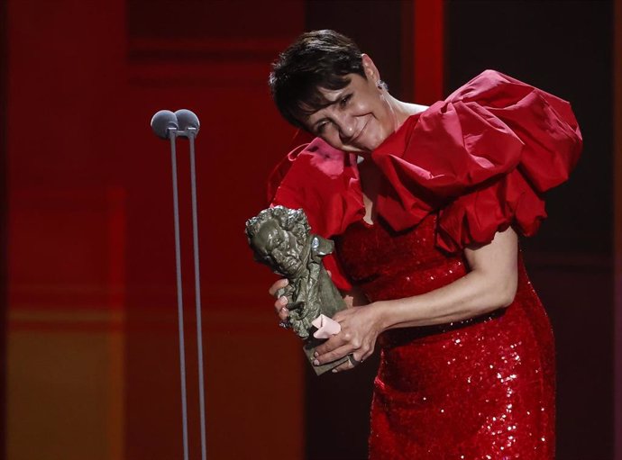La actriz Blanca Portillo recibe el Goya  a la mejor intérprete protagonista 