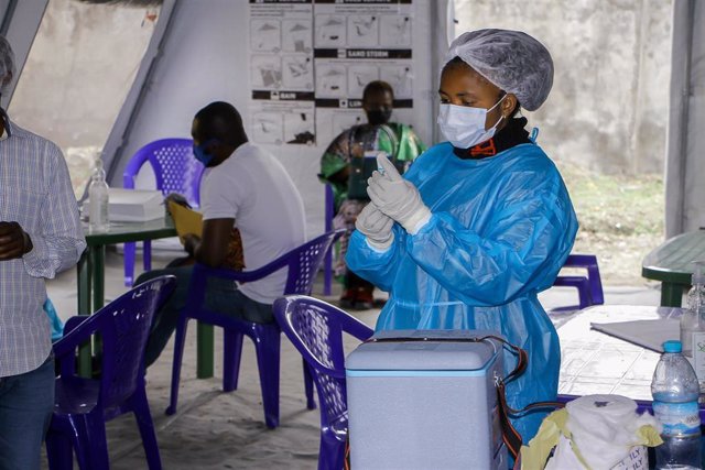 Archivo - Vacunación contra el coronavirus en Goma, República Democrática del Congo