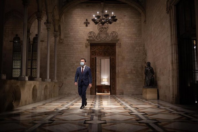 El presidente de la Generalitat, Pere Aragonés. ARCHIVO.