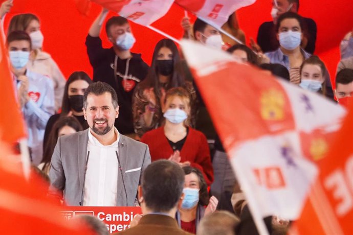 El candidato socialista a la Presidencia de la Junta de Castilla y León, Luis Tudanca