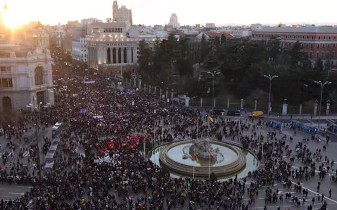 Archivo - Manifestación del 8M de 2020 en Madrid