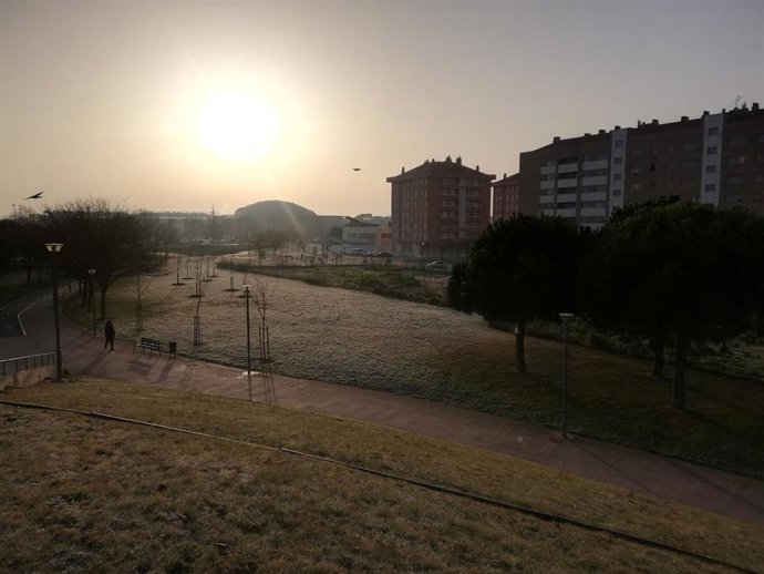 Sol  en Logroño en el mes de enero