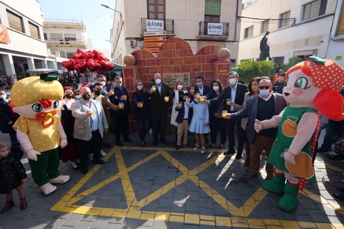 Imagen de este domingo de Gádor (Almería) durante la celebración de la X edición del Día de la Naranja.