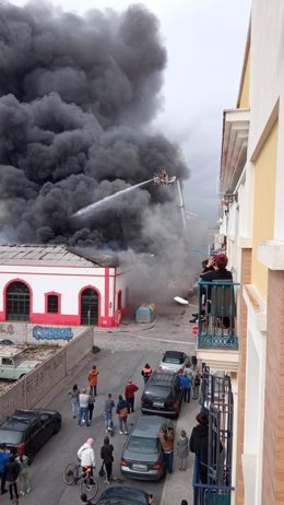 Incendio en Isla Cristina