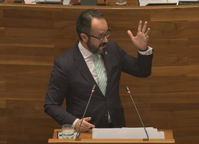 Archivo - El portavoz de Vox en la Junta General, Ignacio Blanco