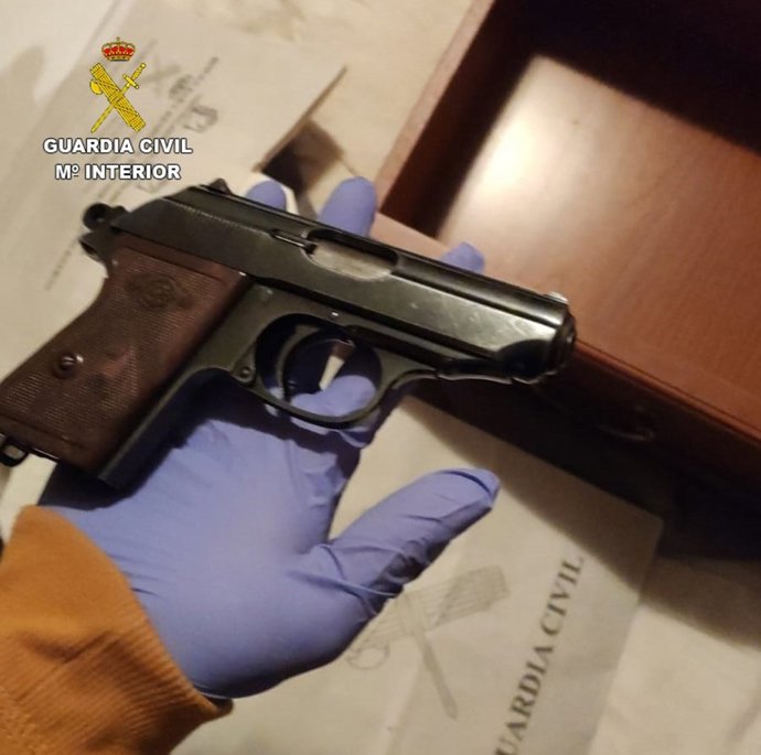 Armas incautadas en Toledo.