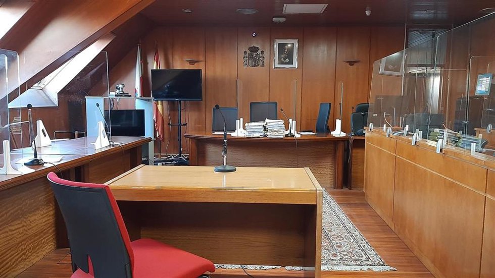 Imagen de archivo de una sala de vistas. 