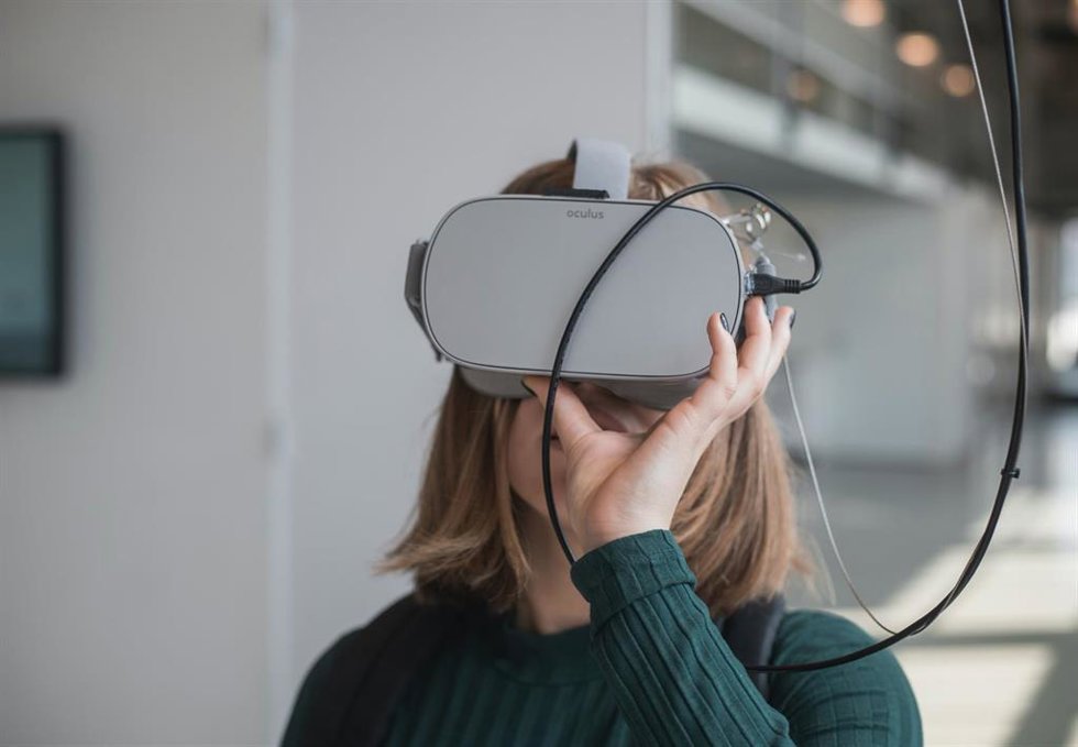 Visor de realidad virtual.