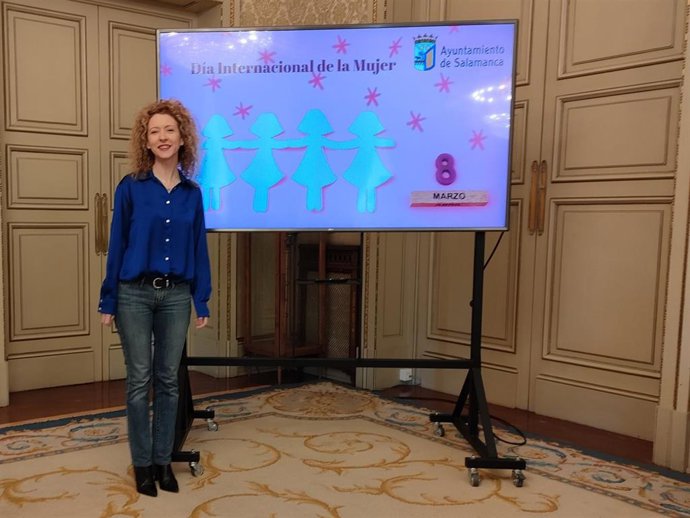 La concejal de Familia e Igualdad de Oportunidades del Ayuntamiento de Salamanca, Ana Suárez, presenta actos del Día de la Mujer.