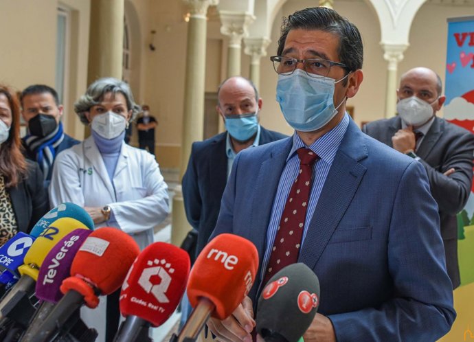 El presidente de la Diputación y de la Feria Nacional del Vino, José Manuel Caballero.