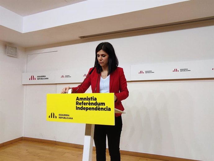 La secretaria general adjunta y portavoz de ERC, Marta Vilalta.