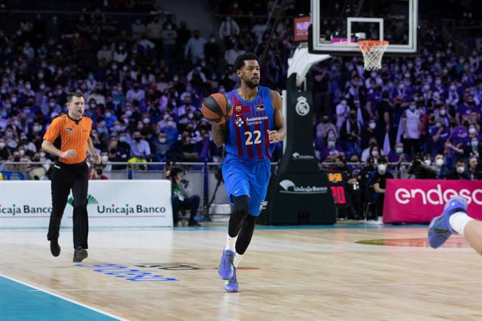El jugador del Bara Cory Higgins en un partido de Liga Endesa contra el Real Madrid