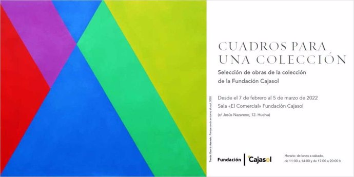 Cartel anunciador de 'Cuadros para una colección' de la Fundación Cajasol.