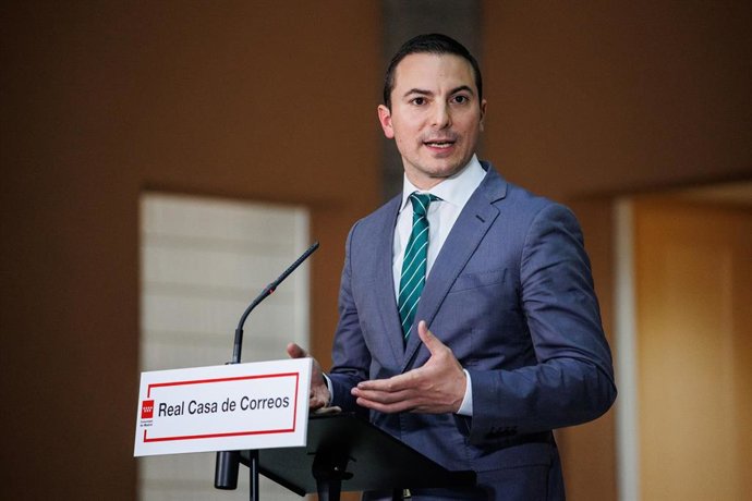 El portavoz del Grupo Parlamentario del PSOE, Juan Lobato.