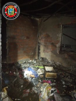 Estado del interior de la vivienda de la calle Guevara