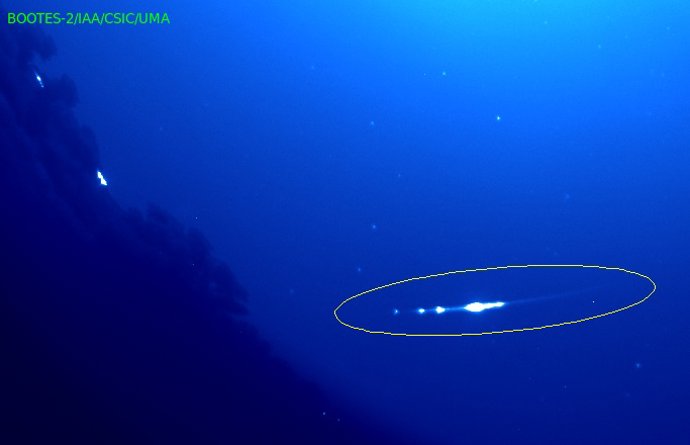 Imagen de la bola de fuego.