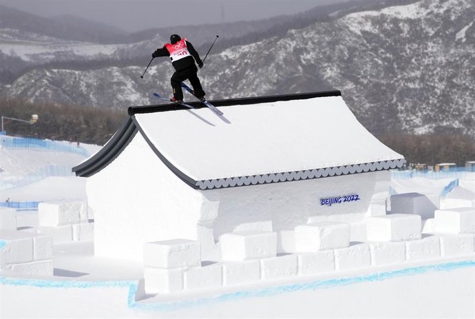 Javier Lliso en slopestyle en los Juegos Olímpicos de Invierno de Pekín 2022