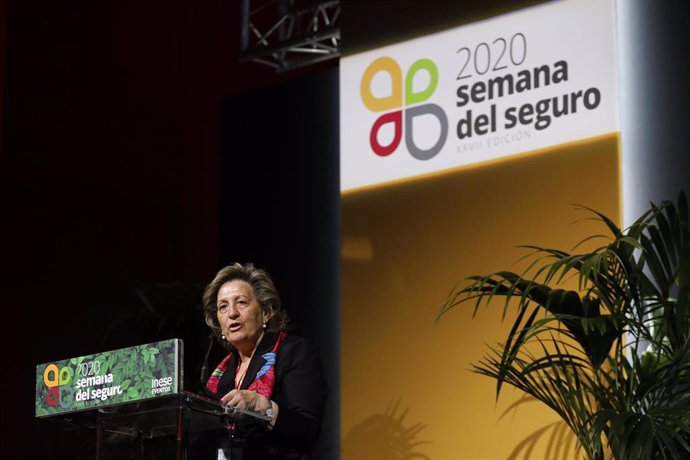 La presidenta de Unespa, Pilar González de Frutos, en la semana del seguro 2020.