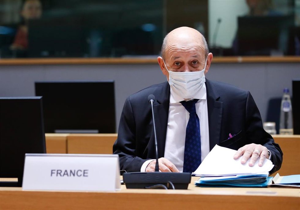 Archivo - El ministro de Exteriores de Francia, Jean-Yves Le Drian