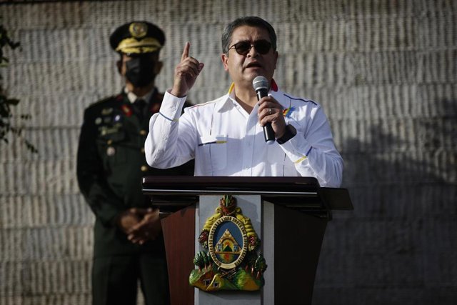 Archivo - Juan Orlando Hernandez, presidente de Honduras.