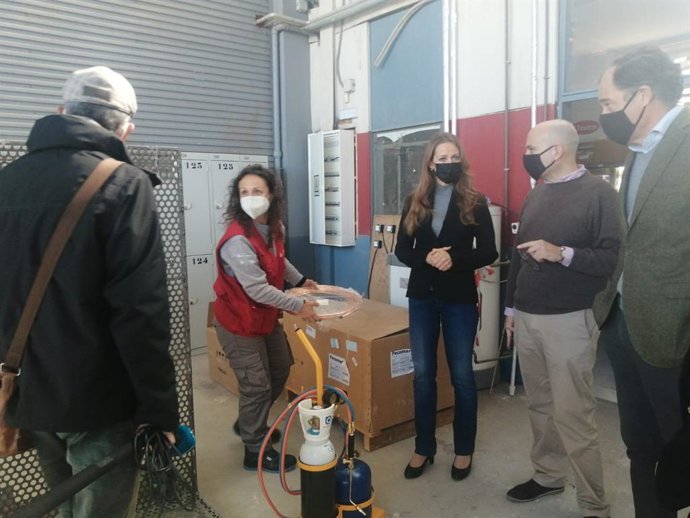 Visita de la Junta a un curso de FPE