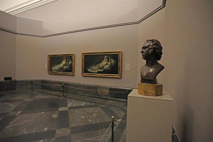 Archivo - Pinturas de Goya La maja desnuda y La maja vestida en el Museo Nacional del Prado