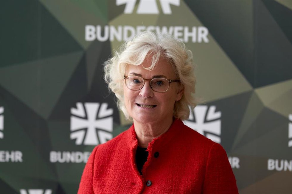 La ministra de Defensa de Alemania, Christine Lambrecht