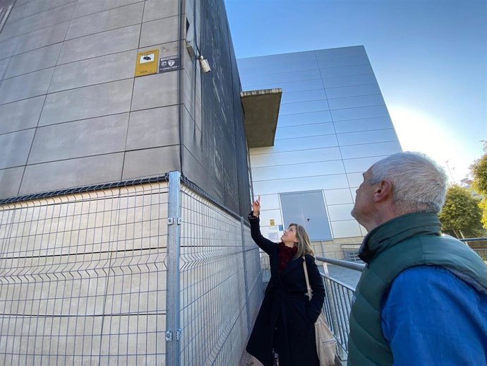 La portavoz municipal de Vox, Cristina Peláez, en el centro cívico La Ranilla.