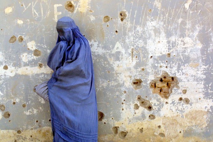Imagen de archivo de una mujer afgana