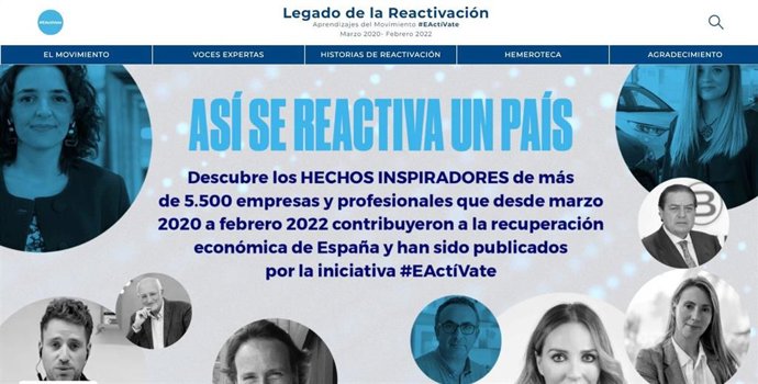 Portal web de Legado de la Reactivación