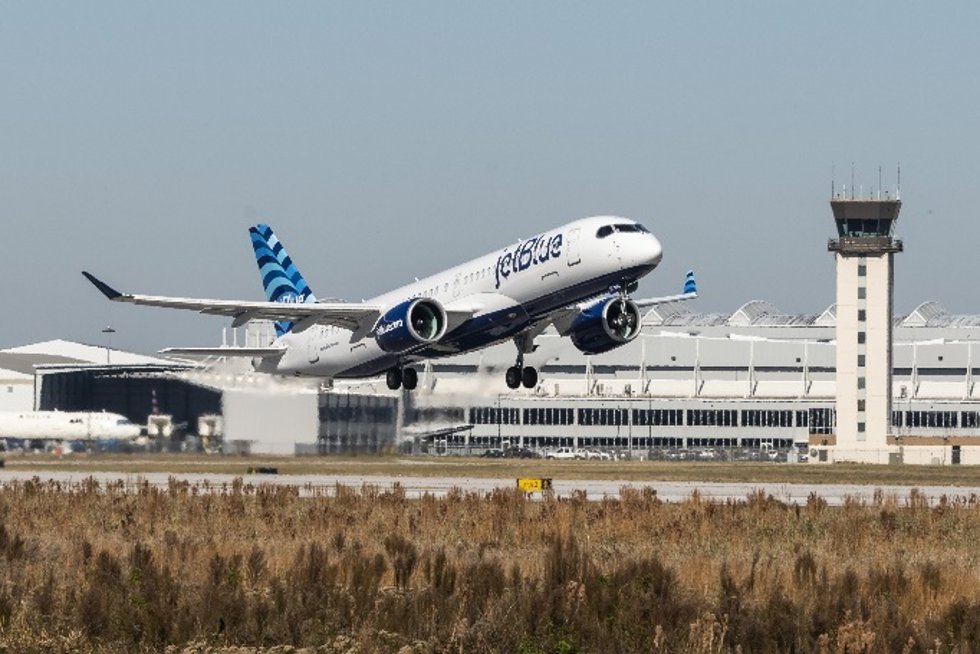 Avión de JetBlue.