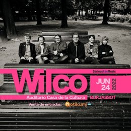 Cartel del concierto de Wilco en Burjassot (Valencia)